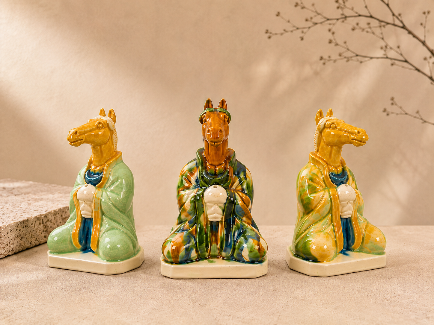 Ma Bu Huang · Tang-Inspired Horse Incense Holder & Figurine | 马不慌