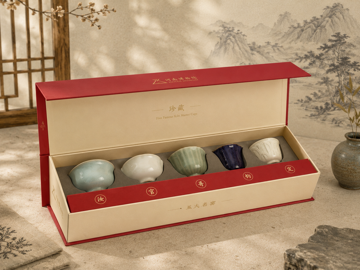 Five Great Kilns · Song Dynasty Inspired Tea Cup Collection | 五大名窑