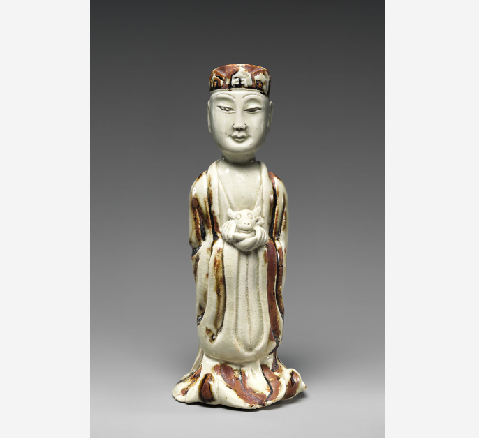 Zodiac Figure of an Ox · 褐釉瓷生肖牛俑