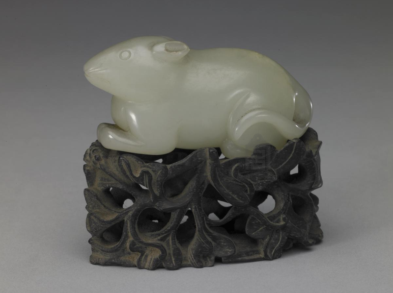 Jade Rat · 清代青白玉生肖鼠